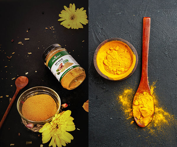 What is the difference between turmeric powder and turmeric starch?