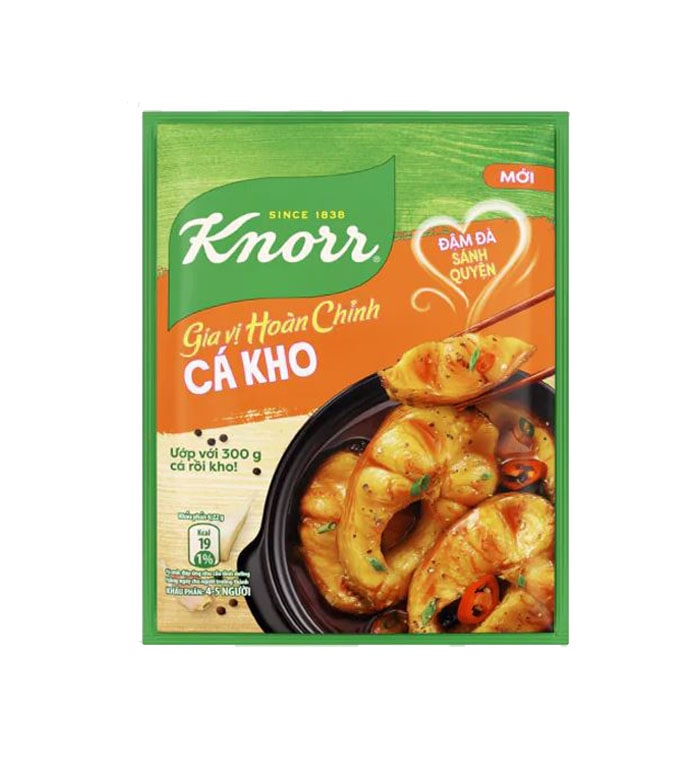 Gia vị hoàn chỉnh cá kho Knorr