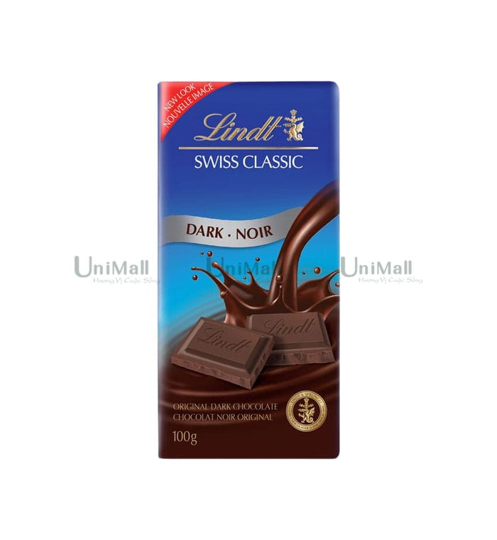 Lindt Thanh Chocolate Đen SWISS CLASSIC