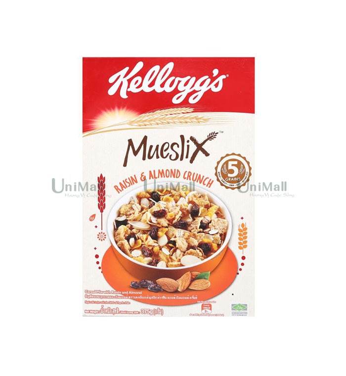 KELLOGG'S Grape and Almond Muesli Cereal