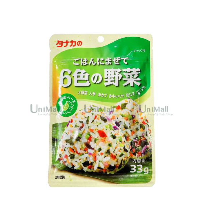 Rong biển vị rau củ 6 màu Tanaka Foods