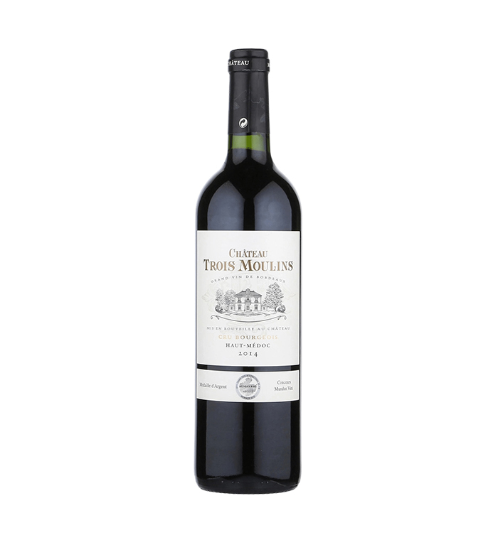 Rượu vang Chateau Trois Moulins 2014 13%