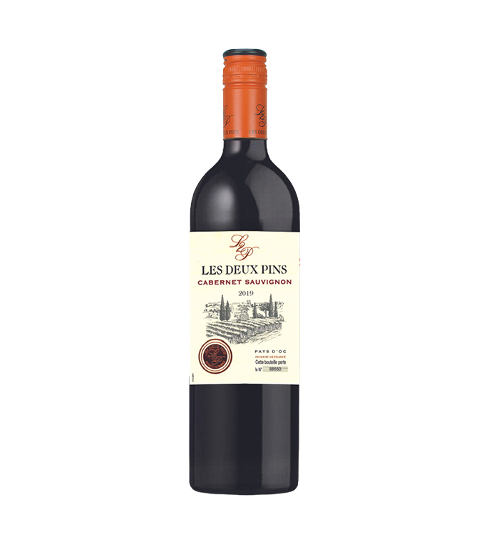 Rượu vang Les Deux Pins Cabernet Sauvignon 2019 13,5%