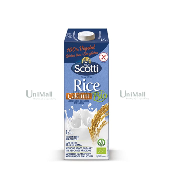 Sữa gạo hữu cơ canxi Riso Scotti
