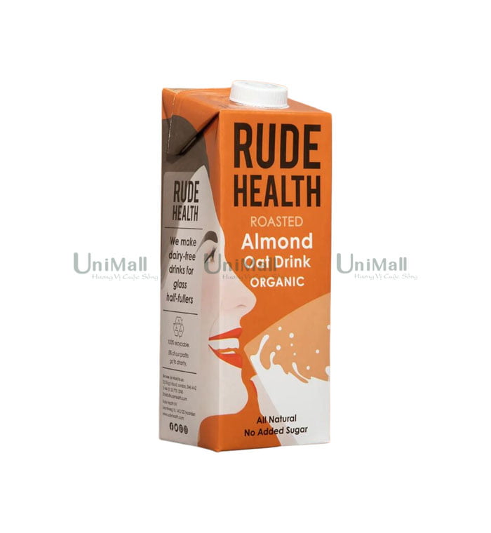 Sữa hạnh nhân yến mạch hữu cơ Rude Health