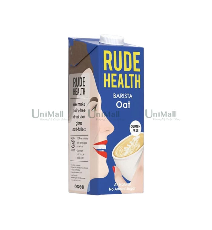 Sữa yến mạch barista hữu cơ Rude Health