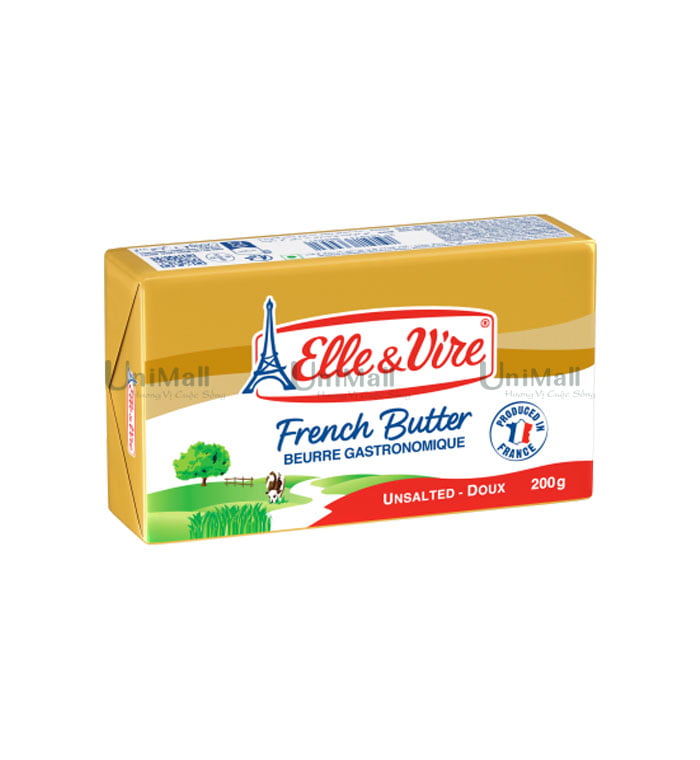 ELLE & VIRE Unsalted Gourmet Butter 82% Fat