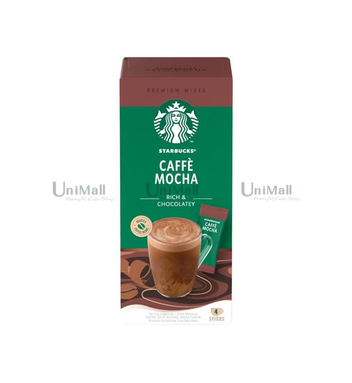 Cà phê hòa tan Mocha Starbucks 4x22g