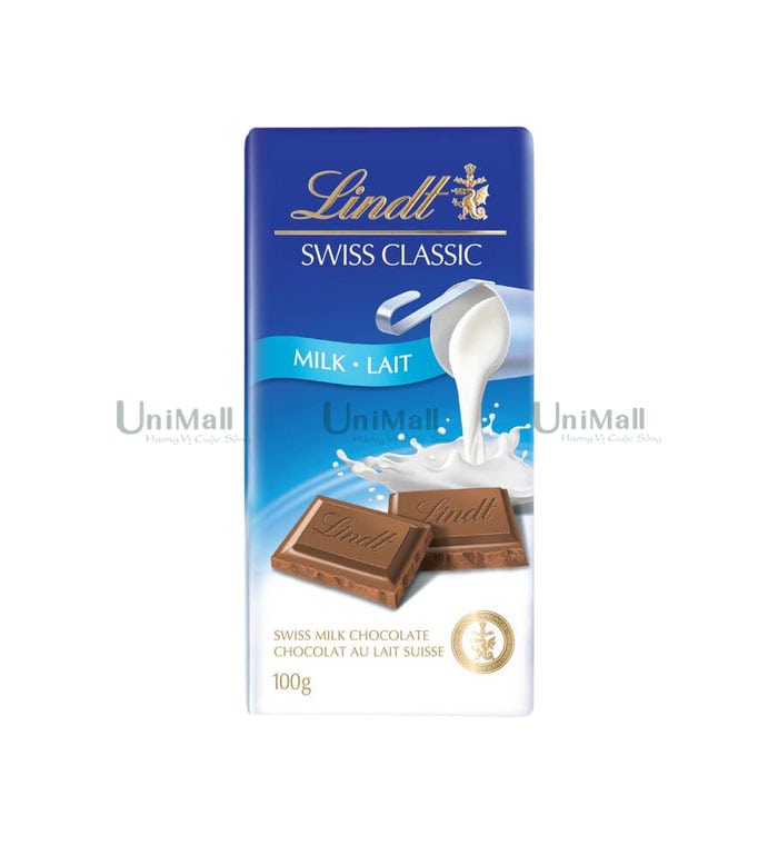 Lindt Thanh Chocolate Sữa SWISS CLASSIC