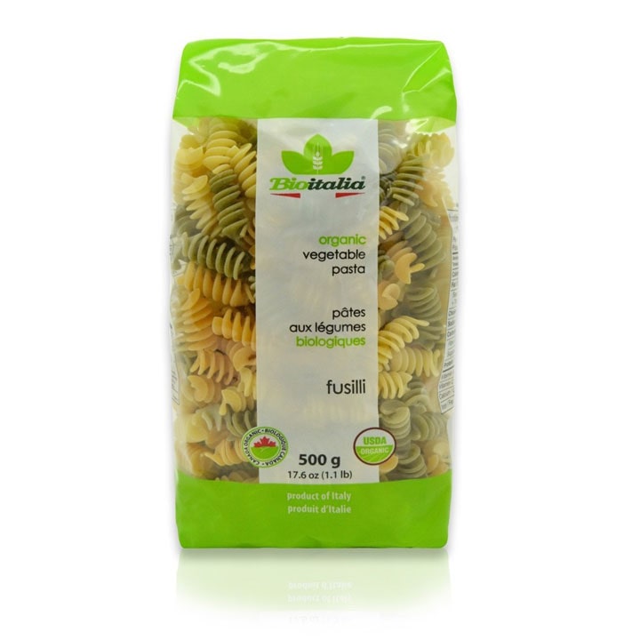 Bioitalia Organic Vegetable Fusilli Pasta