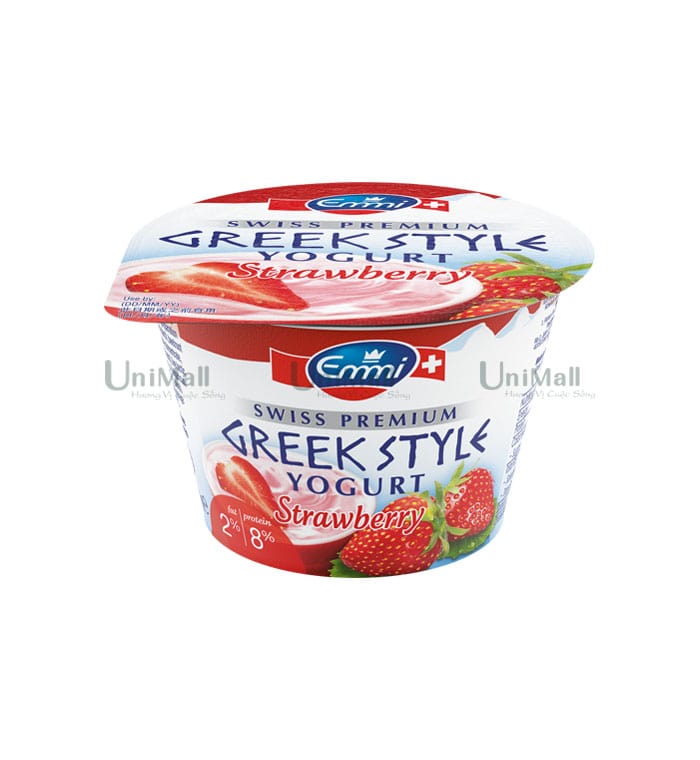 Sữa chua Hy Lạp vị dâu 2% béo