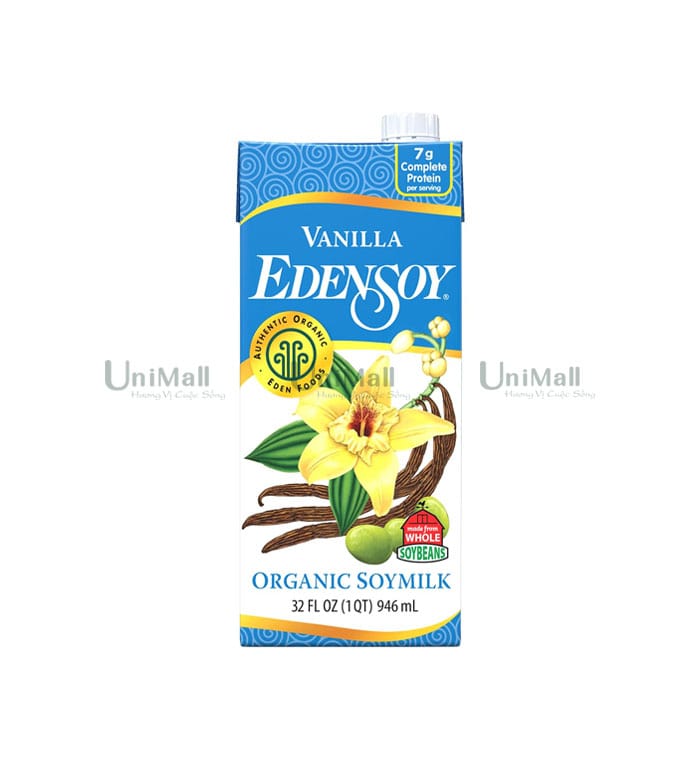 Sữa đậu nành vị vani hữu cơ Edensoy