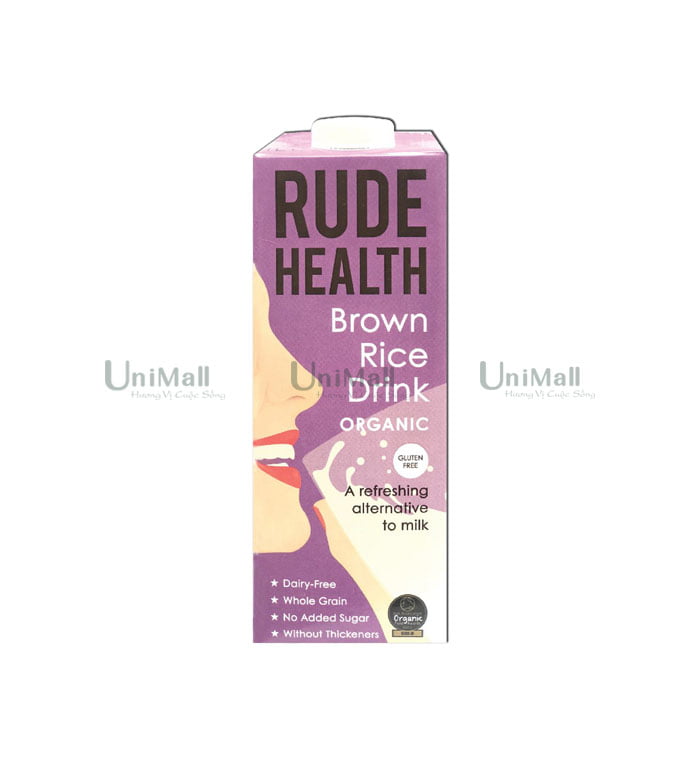 Sữa gạo nâu hữu cơ không gluten Rude Health