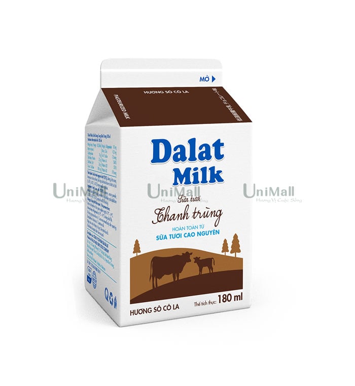 Sữa thanh trùng socola Dalat Milk