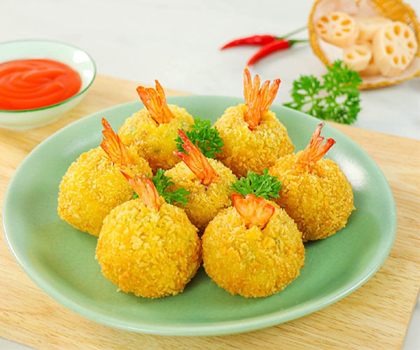 Fried shrimp balls